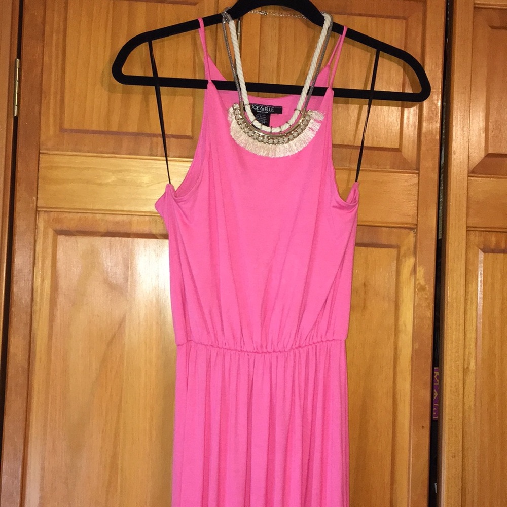 ✂️💲Bubble Gum Pink Long Maxi Jersey Dress